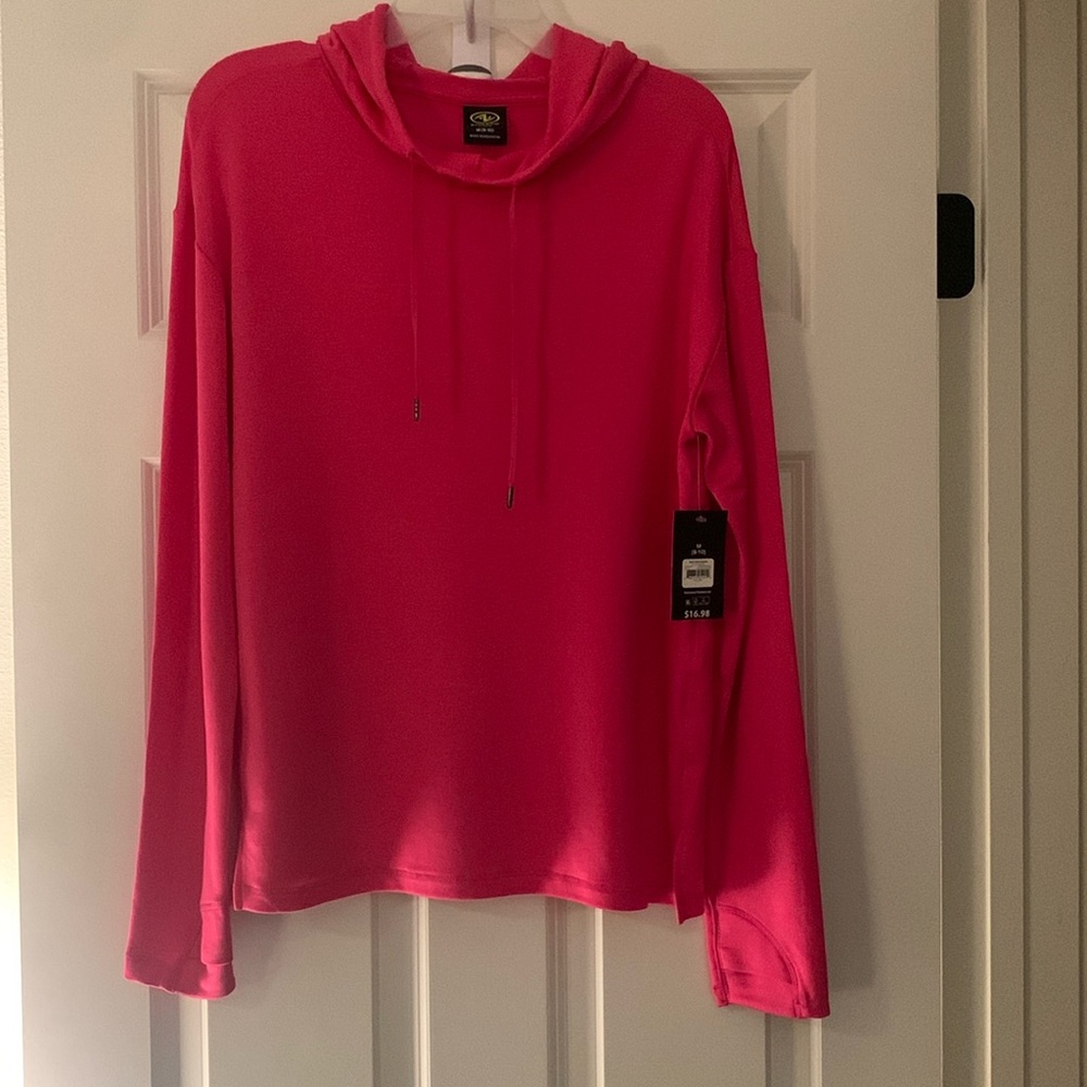 NWT ATHLETIC WEAR Hooded Thumb Hole Workout Wear Sweatshirt
Size Medium 8/10.